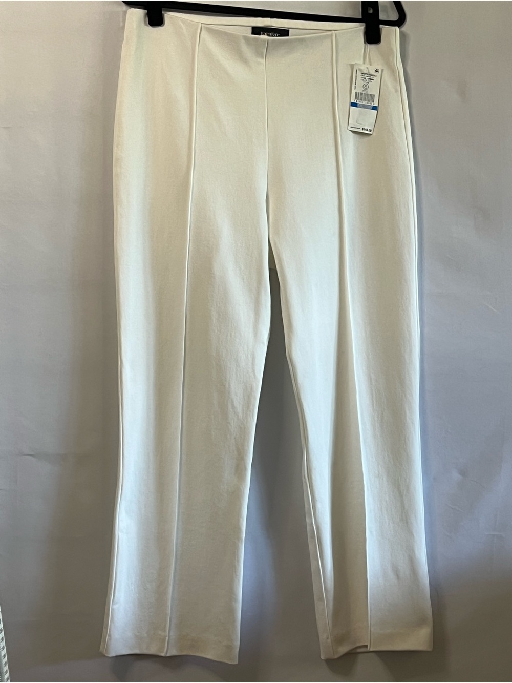 Karen Kane White Pull-On Pants XL NWT Stretch Knit $108 Made USA